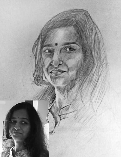 Drawing And Illustration Digital Pencil Portrait Custom Digital Sketch