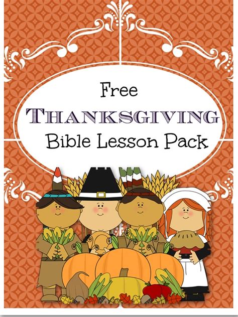 Free Thanksgiving Bible Lesson Pack | Little pink casa