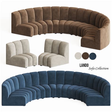 3d Curved Modular Sofa Eichholtz Turbosquid 1627381