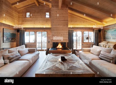 Alpine Chalet Interior Hi Res Stock Photography And Images Alamy