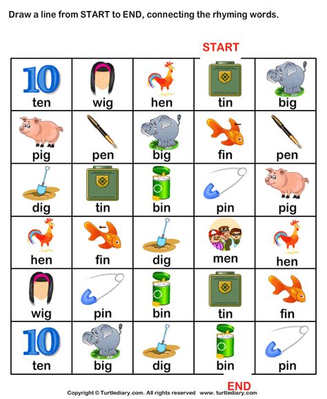 Pin By Meenakshi On Phonic Maze Rhyming Words Rhyming Words For Kids
