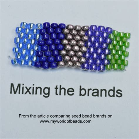 Seed Bead Sizes And Brands My World Of Beads
