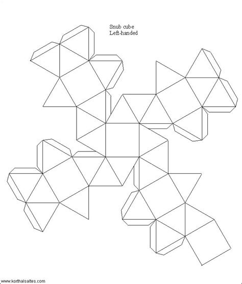 Recortables De Figuras Geométricas Cubo Romo Dibujos Para Cortar Y