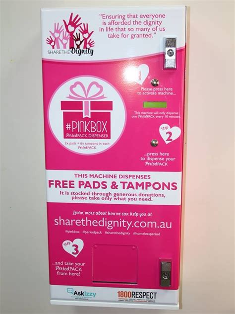 Sanitary Vending Machines Aim To Restore Dignity To Homeless Women Around Australia Abc News