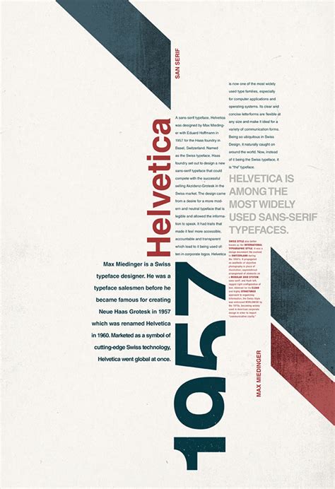 Helvetica Type Poster On Behance Typography Layout Typographic