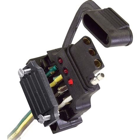 Product titlelyumo 4 pin flat trailer plug socket wiring connecto. Hopkins Endurance Quick Fix 4-Wire Flat Trailer Wiring Connector — Vehicle Side, Model# 48190 ...