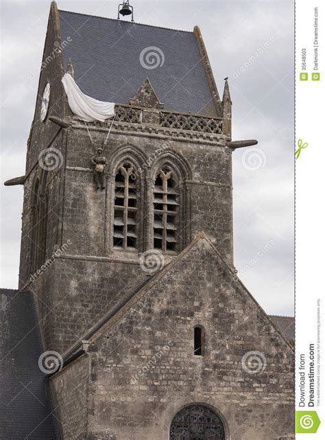 St Mere Eglise Normandy France Stock Image Image Of