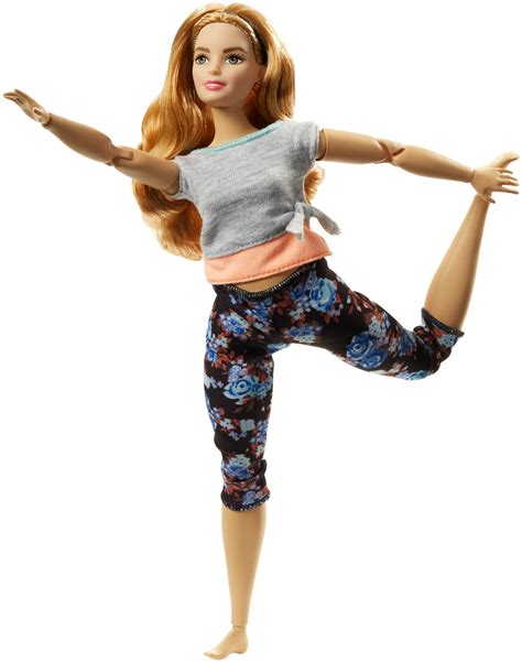 Barbie Made To Move Series Yoga Doll Light Brown Hair Barbie Ready