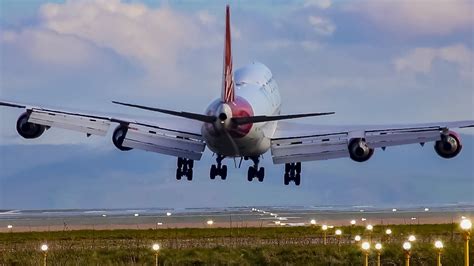 Spectacular View Of Planes Taking Offlanding At Manchester Airport