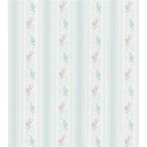 Brewster Acanthus Floral Stripe Vinyl Peelable Wallpaper Covers 564