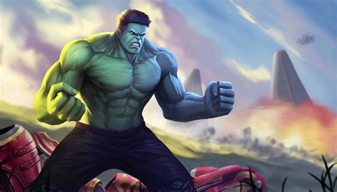 Hulk In Avengers Infinity War Artwork Wallpaperhd Movies Wallpapers4k