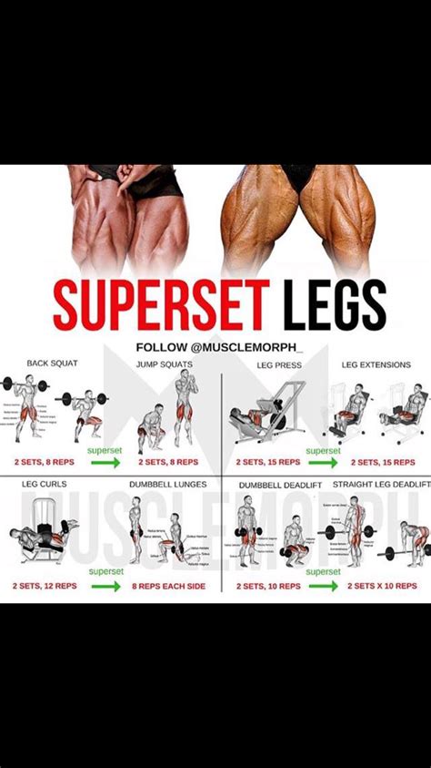 Leg Superset Workout Routine Martial Arts Workout