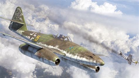 Messerschmitt Me 262 Luftwaffe Artwork Vehicle Military Aircraft