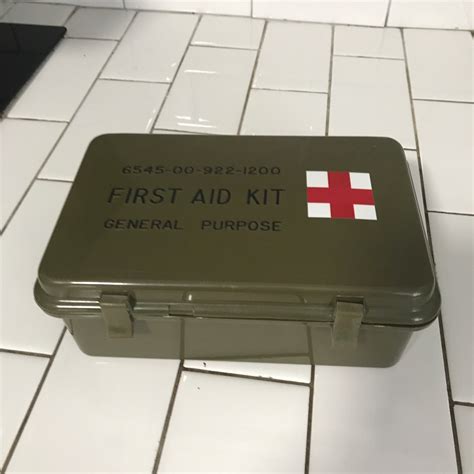 Vintage Medical First Aid Kit Military Complete With All Etsy