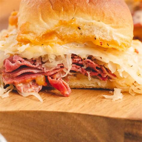 Baked Reuben Sliders Easy Party Food Real Housemoms