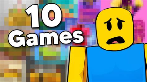 I Played 10 Random Roblox Games Youtube
