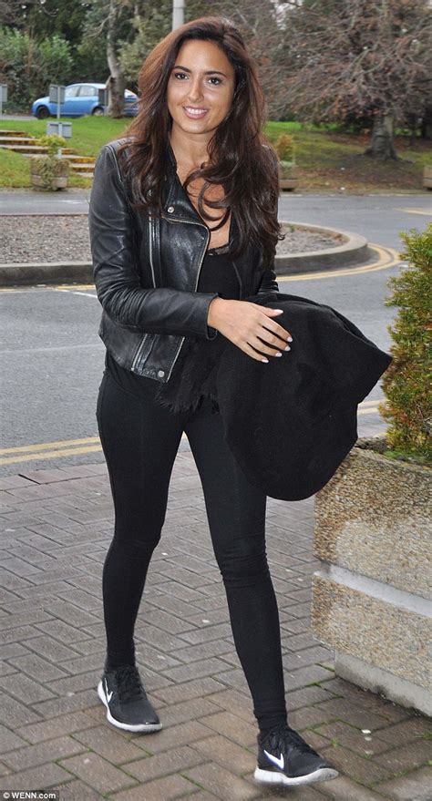 Nadia Forde Sports Edgy Biker Jacket And Leggings As She Prepares For