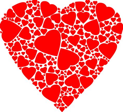 Red Hearts Within A Heart Png Image Purepng Free Transparent Cc0