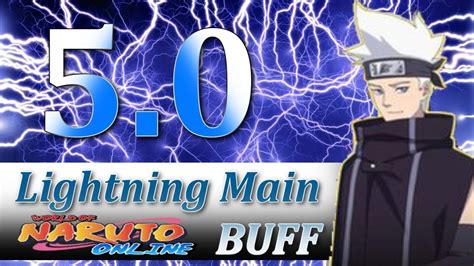 Naruto Online All Lightning Mainmidnight Blade 50 Buffs Youtube