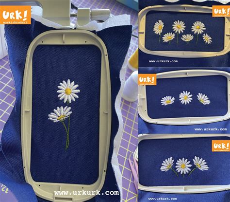 4 Daisy Machine Embroidery Designs Daisy Embroidery Files Floral