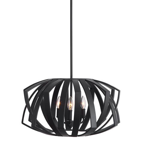 Uttermost Lighting Fixtures Pendant Lights Thales Black Geometric 3