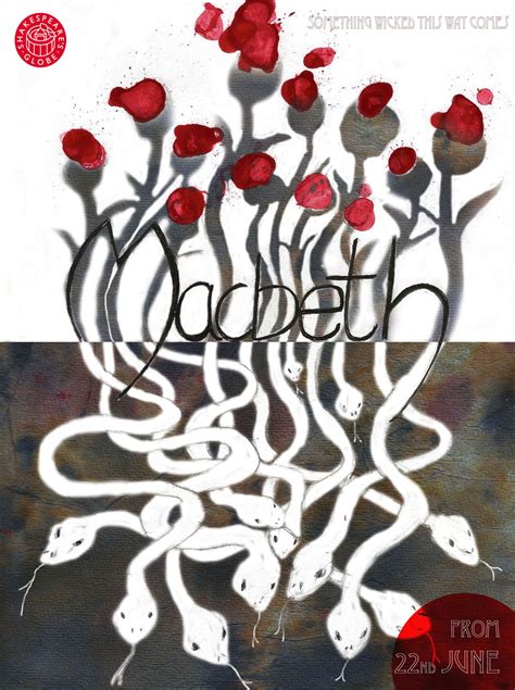 macbeth theatre poster design… based on the quote “look like the innocent flower but be the