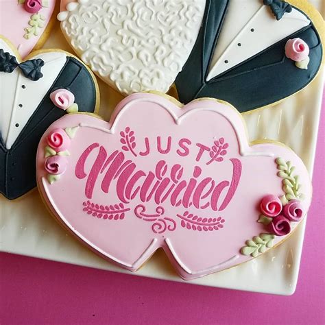 Flour Box Bakery On Instagram “this Just Married Stencil Just Moved To