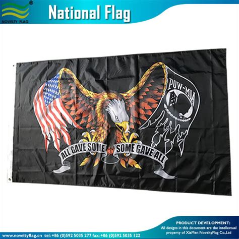 Usa 75d Polyester Economy Cmyk America Pow Eagle Flags J Nf05f09409
