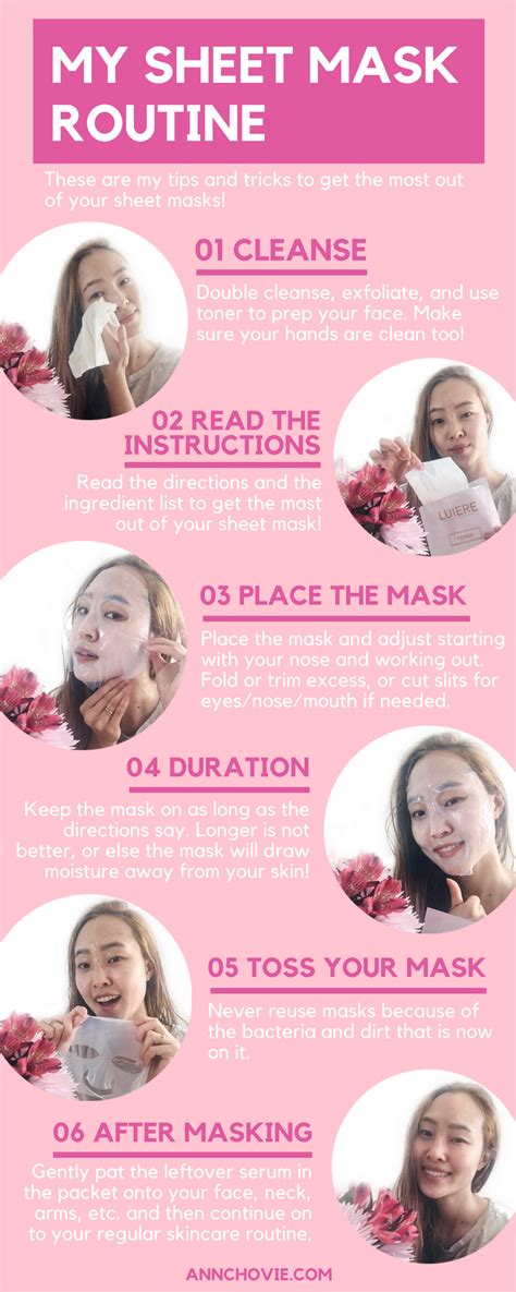 Tips And Tricks To Get The Most Out Of Your Sheet Masks — Annchovie