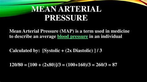 Blood Pressure And Mean Arterial Pressure Ppt Download