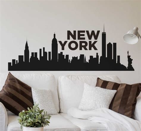 New York Skyline Wall Sticker Tenstickers