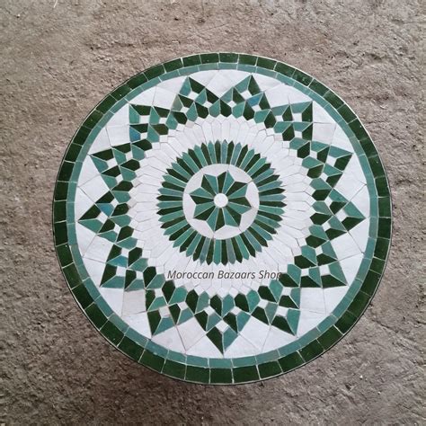 Moroccan Mosaic Table Handcrafted Round Table Moroccan Etsy In