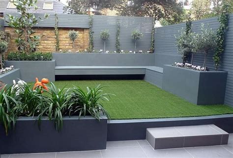 Diseño Terraza Trasera Moderna Diseño De Jardín Moderno Jardineras