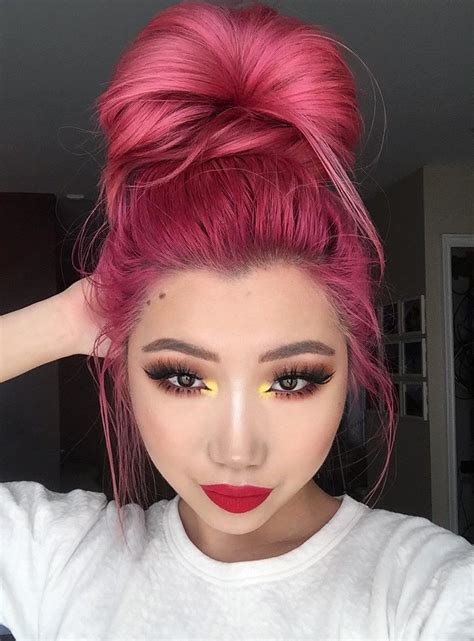 35 edgy hair color ideas to try right now fox hair dye bright pink hair mermaid hair color