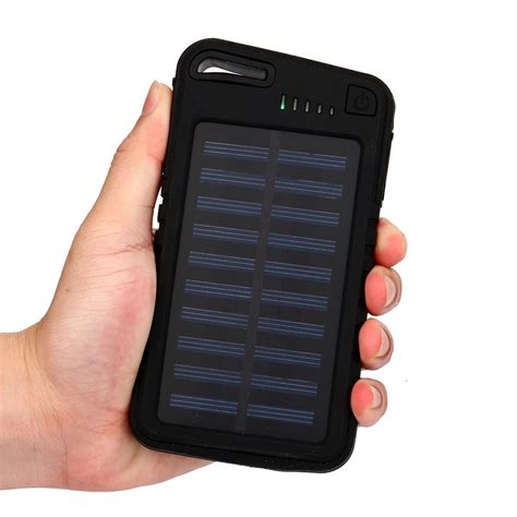 10000 Mah Dual Usb Waterproof Solar Power Bank Battery Charger Cases