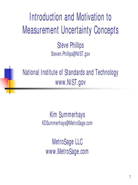 Calculating the total uncertainty resulting from all sources involves first estimating the contribution from each source and then determining how these will combine to give a combined. Measurement Uncertainty SDP | Uncertainty | Standard Deviation