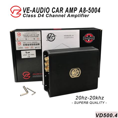 10 Amp A8 5004 Veaudio American Class D Mono 4channel Amplifier Rms