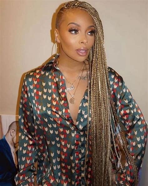 Eva Marcille Shaved Side Hairstyles Braids With Shaved Sides