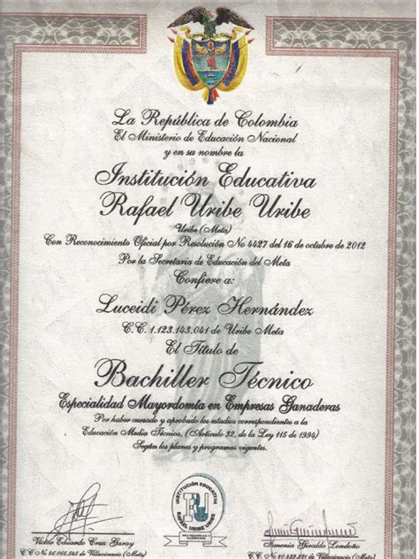 Diploma De Bachillerpdf