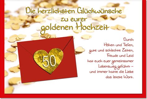 Der perfekte spruch zur goldenen hochzeit für das liebe jubelpaar. metALUm Karte zur Goldhochzeit HERZEN | 1009001S