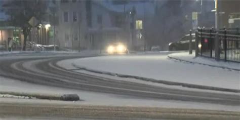 Seasons 1st Snowstorm Brings Slippery Roads School Closures