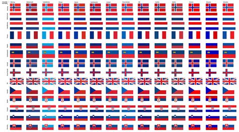 Colour Swapped Red White Blue Flags Of Europe Rvexillology