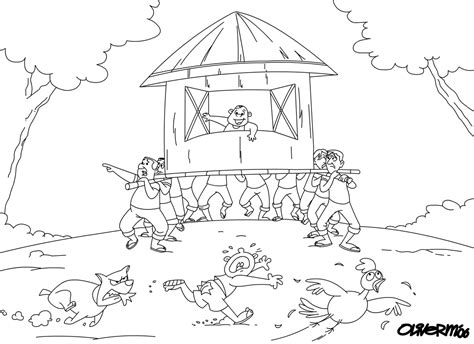Bahay Kubo Drawing Sketch Coloring Page The Best Porn Website