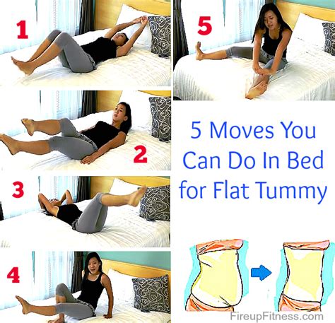 5 Moves For Flat Tummy You Can Do In Your Bed