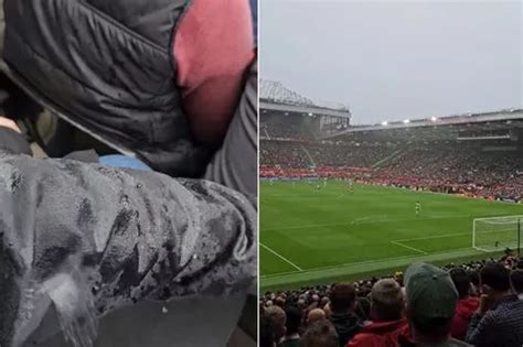 Manchester United Fans Angered By Old Trafford Roof Leaking Again As