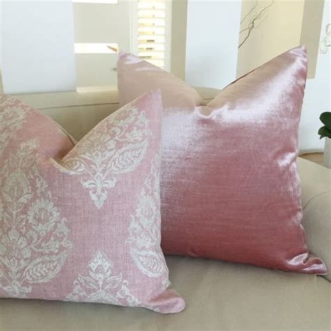 Velvet Cushions Pink Velvet Pillows Bedroom Cushion Covers Etsy