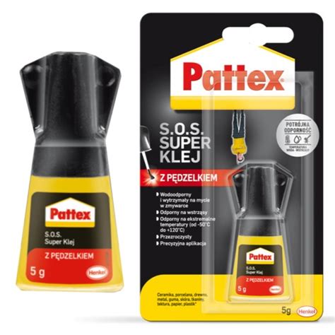 PATTEX S O S SUPER KLEJ Z PĘDZELKIEM UNIWERSALNY 1700079 Cena