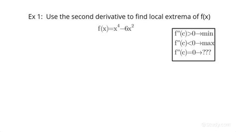 How To Classify A Critical Point Of A Function As A Local Maximum Local Minimum Or Neither