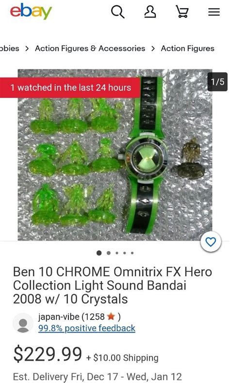 Ben 10 Omnitrix Bandai Fx Chrome Hero Collection Hobbies And Toys Toys