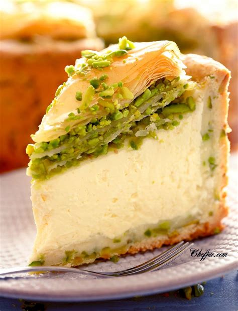 Pistachio Baklava Cheesecake Chefjar